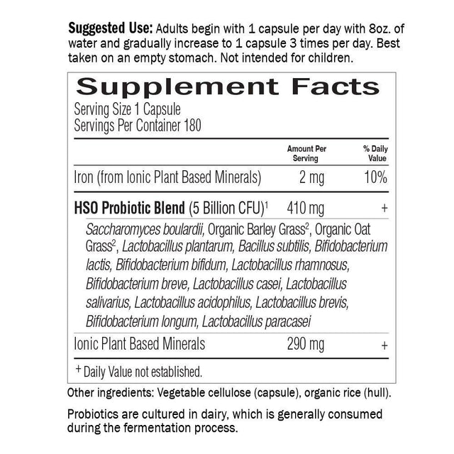 Garden of Life Whole Food Probiotic Supplement - Primal Defense Ultra Ultimate Probiotic Dietary Supplement for Digestive and Gut Health, 180 Vegetarian Capsules 180 Count (Pack of 1)