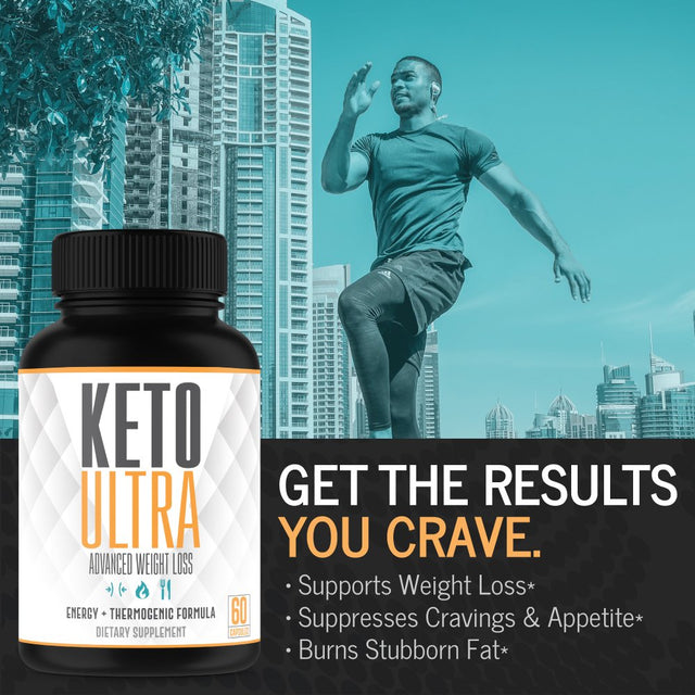 Keto Ultra – Thermogenic Fat Burner Pills– Supports Weight Loss, Fat Burn, Energy & Focus – Built for the Keto Diet – Great for Keto Beginners – 2 Month – Made in the USA