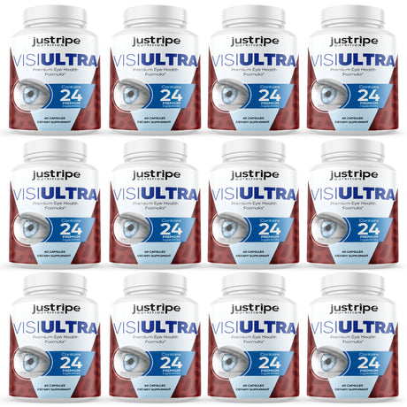 12 Pack Visiultra Premium Eye Health Supplement Supports Healthy Vision- 60 Caps