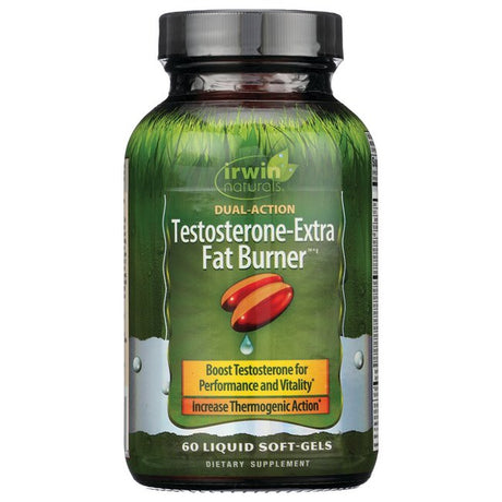 Irwin Naturals Dual-Action Testosterone-Extra Fat Burner 60 Sgels