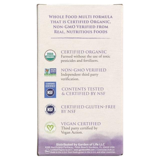 Garden of Life Mykind Organics Prenatal Multivitamin - Once Daily for Pregnant & Lactating Women - 30Ct