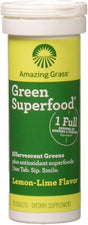 Amazing Grass Lemon Lime Green Superfood Drink Tabs, 10 CT