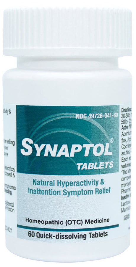 Hellolife Synaptol Tablets - Natural Hyperactivity & Inattention Symptom Relief