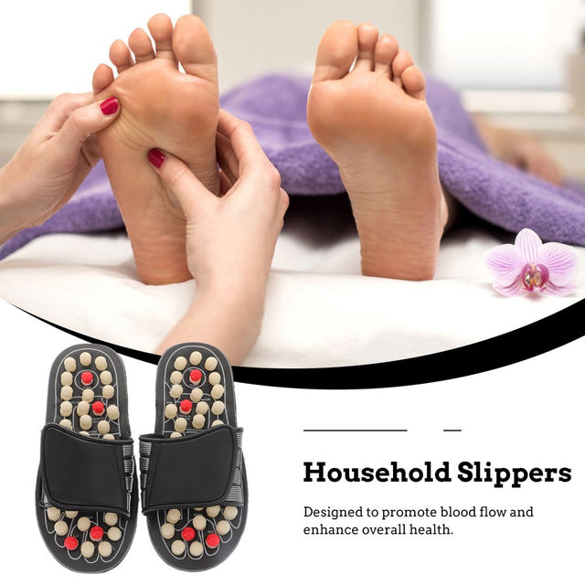 Foot Massagers Slippers Unisex Acupressure Massage Slippers for Relief Plantar Fasciitis Heel Arch Arthritis Neuropathy Pain (Size 38)