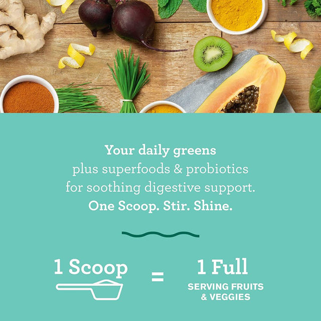 Amazing Grass, Greens Blend Detox & Digest Powder, Clean Greens, 0.24 Oz, 15 Packets