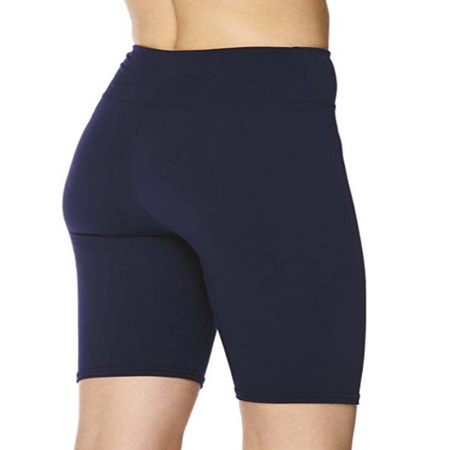 Kuda Moda 5 Pack Women 3 Inch Wide Waistband Biker Shorts Bike Short Legging Pants ,Female