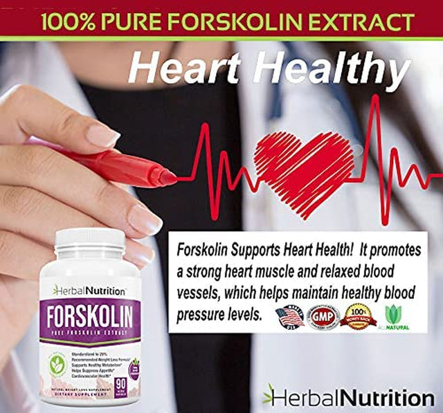 Forskolin for Weight Loss, 250Mg-500Mg Max Strength Forskolin Three 90 Count Bottles, 20% Extract of Pure Forskolin, Ideal Diet and Athletes Formula, Promotes Lean Body Mass and Weight Loss