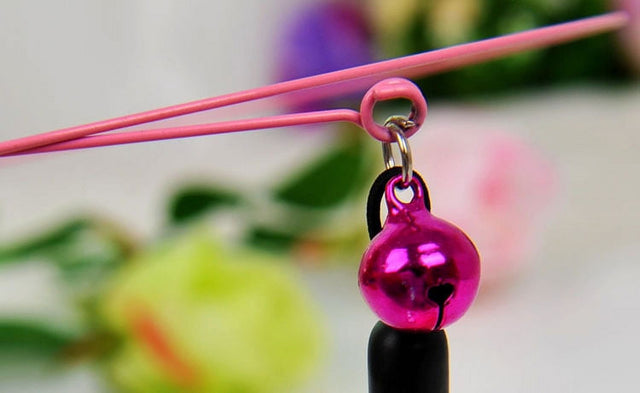 Black and Friday Deals Blueek Kitten Cat Teaser Interactive Toy Rod with Bell and Feather