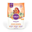 Halo Natural Dry Dog Food, Chicken & Chicken Liver Recipe, 4-Pound Bag