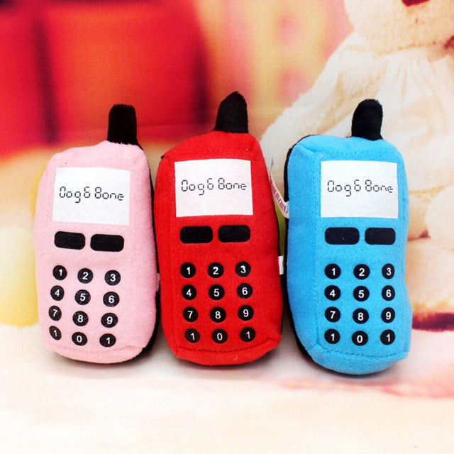 Black and Friday Deals Blueek Colorful Pet Puppy Dogs Chew Toys Cute Phone Shape Play Squeaky Sound Plush Toys