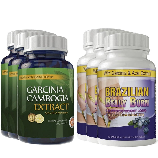 Garcinia Cambogia and Brazilian Belly Burn Combo Pack