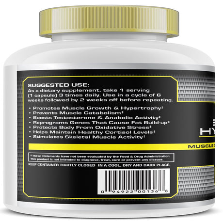 House of Muscle 3-Beta-Hydroene - Muscle Building Supplement - 90 Capsules - Muscle Growth - Anti-Catabolic - Anabolic - Boost Testosterone