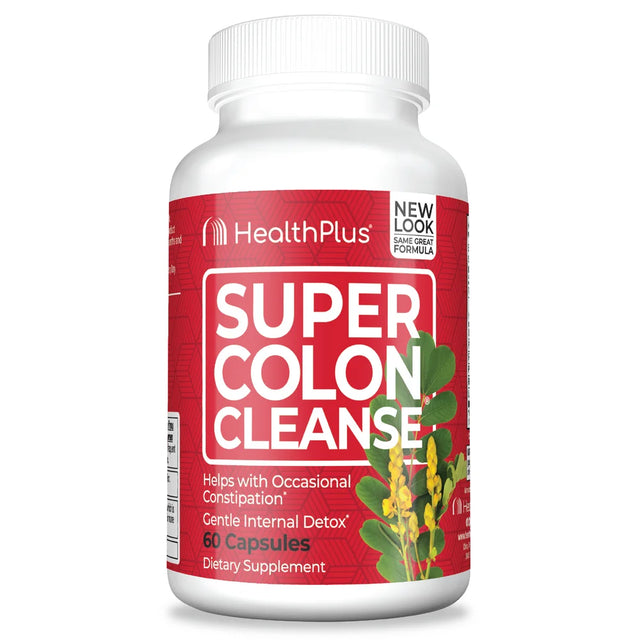 Health plus Super Colon Cleanse Digestive Support, 60 Capsules, 30 Servings