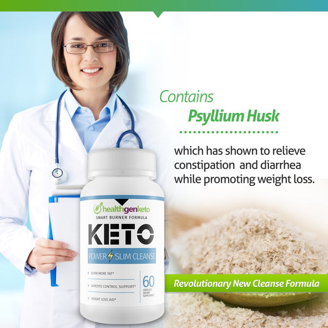 Keto Power Slim Cleanse & Detox Diet - Burn More Fat Faster by Purging Carb Gunk from Your Gut to Speed up Ketosis - Expel Waste and Toxins to Reduce Gut Size and Improve Metabolism - Cleanse Brand: H