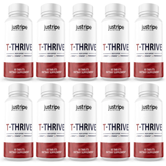 10 Pack T-Thrive Mens Health Supplement - 60 Capsules