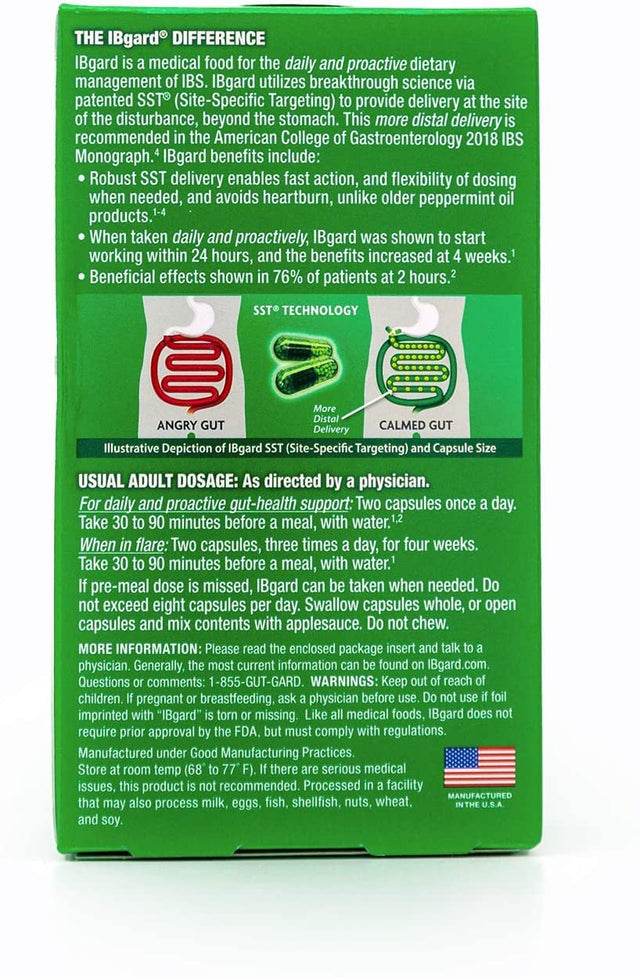 Ibgard® Dietary Management of Irritable Bowel Syndrome 48 Capsules Pack-2