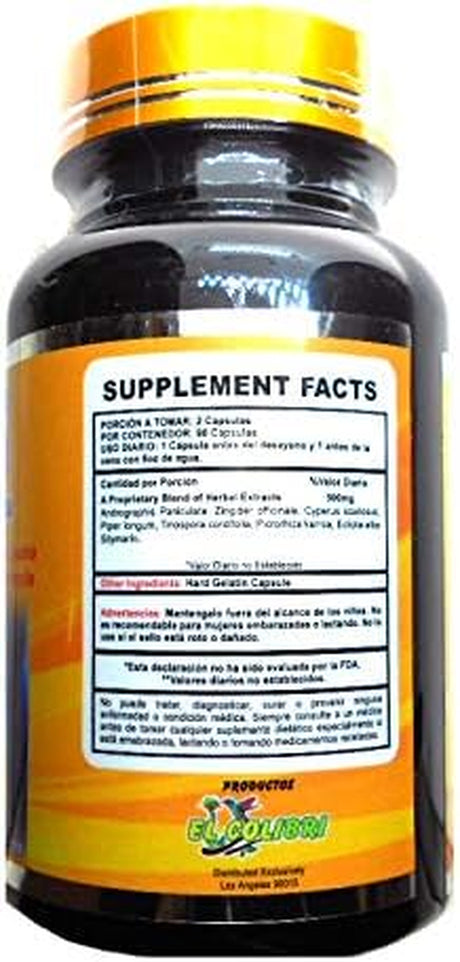 Higado plus Con Extractos Homeopáticos De Kinkelib, Cynaba Y Silimarina 90 Capsules