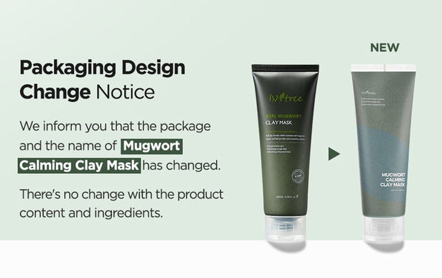 Isntree Mugwort Calming Clay Facial Mask, Blackhead and Sebum Control, 100Ml / 3.38 Fl. Oz.