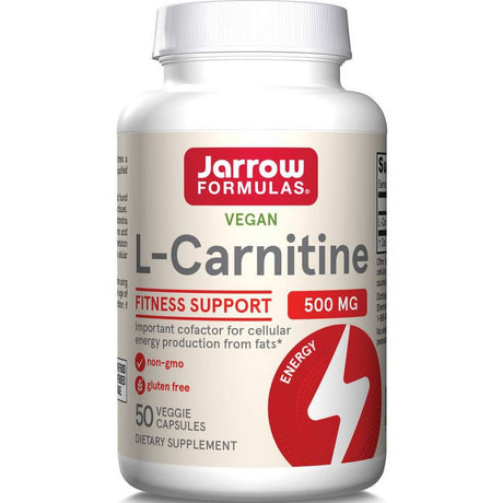 Jarrow Formulas L-Carnitine, 500 Mg, 50 Veggie Capsules
