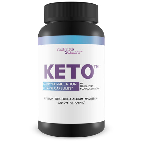 Keto Gummy Formulation Cleanse Capsules 90 Day Supply 1 Capsule per Day - Help Detox Cleanse Waste & Toxins with Keto Apple Cider Vinegar Cleanse - Contains Calcium, Magnesium, Psyllium Cleanse