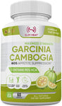 100% Pure Garcinia Cambogia Extract with 95% HCA - Manage Food Cravings - Best Carb Blocker for Women & Men - Max Strength Garcinia Cambogia Raw Diet Pills Made in USA - 60 Veggie Capsules
