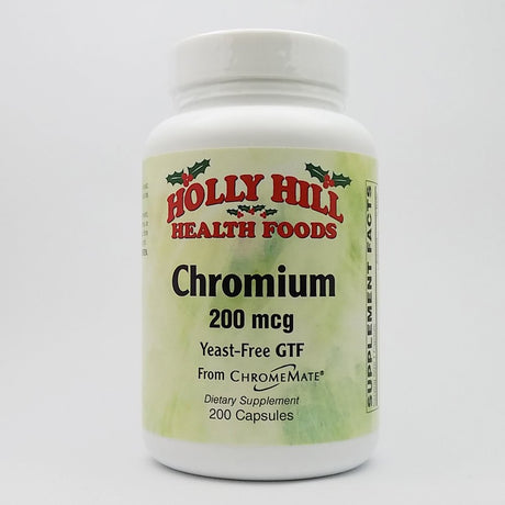 Holly Hill Health Foods, Chromium 200 MCG, 200 Capsules