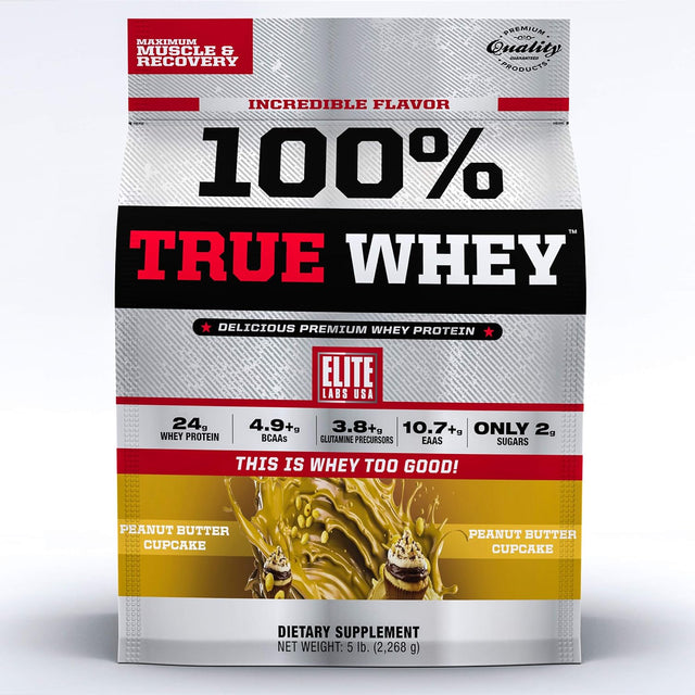 100% True Whey, Peanut Butter Cupcake, 5 Pound
