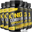 King Cobra Capsules Extra Strength Formula Health Supplement Pills for Men Women (5 Pack - 300 Capsules)