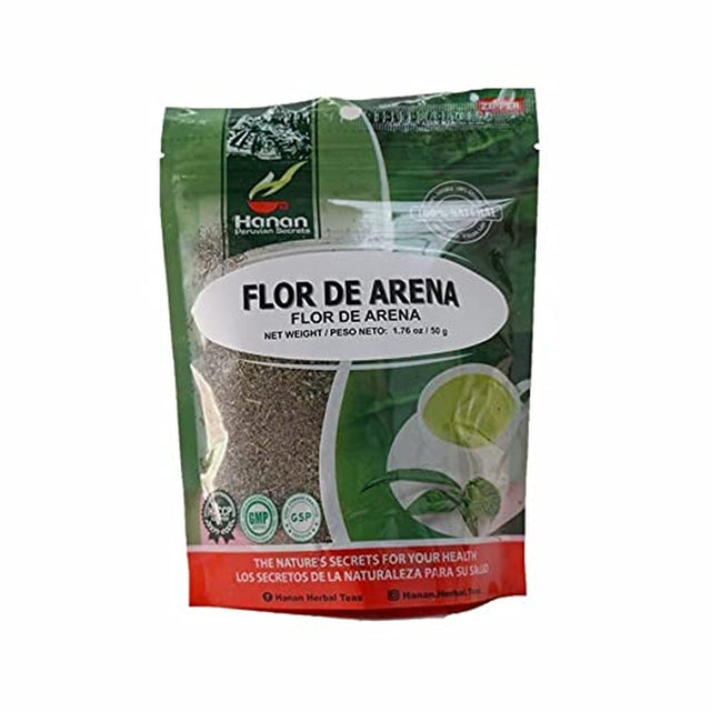 Hanan Peruvian Secrets Flor De Arena| 100% Natural Tiquilia Paronychioides | 1.76Oz / 50G | Natural Cleanser & Detoxifier Aid| Promotes Good Digestion (6 Pack)
