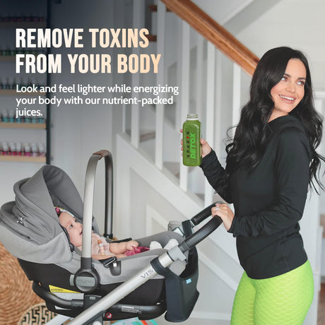 1-Day Juice Cleanse | 6 Natural Fruit and Vegetable Juice Bottles | Best Juice to Cleanse Your System | Healthy Cleanse & Detox Program | No Gluten by SPARN Detox