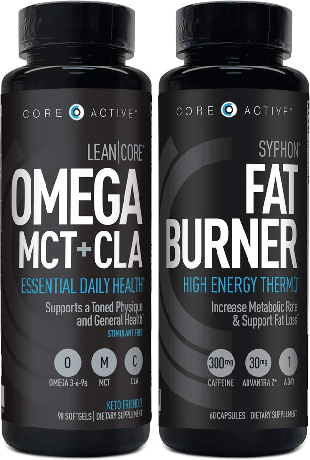 Lean Core Omega + MCT (90 Servings) Syphon Thermogenic Fat Burner (60 Capsules)