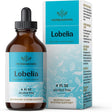 HERBAMAMA Lobelia Liquid Extract - Organic Herb Tincture for Lung Health, 4 Fl Oz