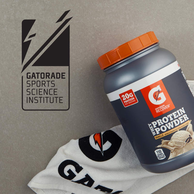 Gatorade Whey Protein Powder, Cookies & Crème, 51 Oz (50 Servings per Canister, 20 Grams of Protein per Serving)