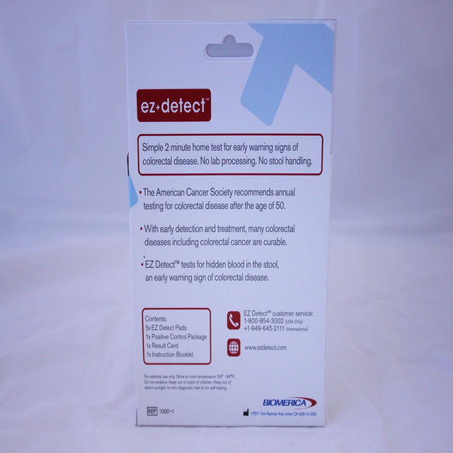 EZ Detect Colon Disease Test, FDA Cleared, at Home Colorectal Test Kit