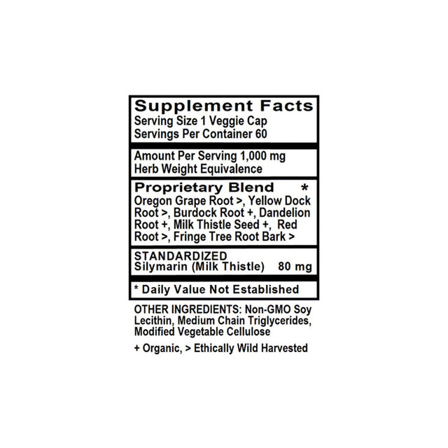 Holly Hill Health Foods, Liver Detox (With Milk Thistle), 60 Liquid Vegetarian Capsules