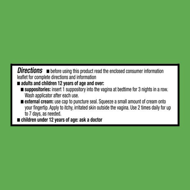 Equate Miconazole 3-Day Vaginal Cream Treatment Combination Pack for Yeast Infection, 0.32 Oz