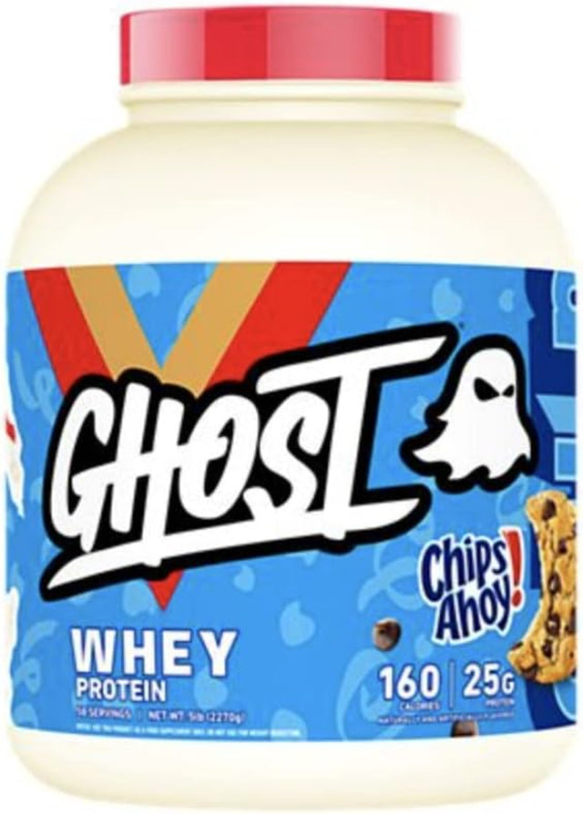 Ghost 100% Whey Protein Powder 5Lb Tub (Chips Ahoy!, 5Lb) 5 Pound (Pack of 1)