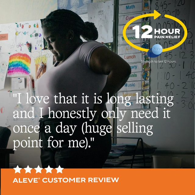 Aleve Back & Muscle Pain Reliever Naproxen Sodium Tablets, 200 Count