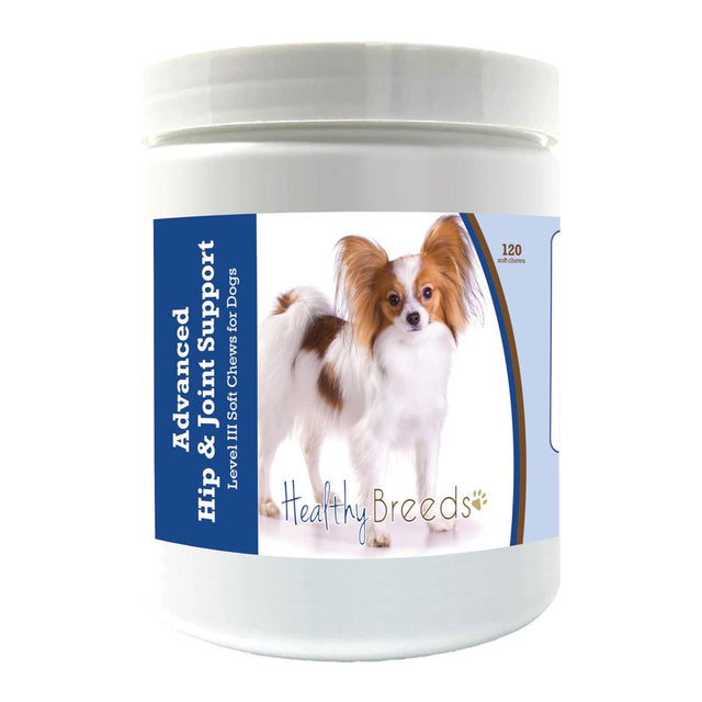 Healthy Breeds Papillon Advanced Hip & Joint Support Level III Soft Chews for Dogs 120 Count