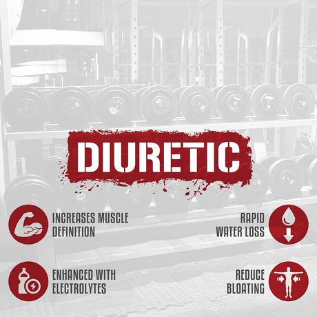 5% Nutrition Stage Ready Diuretic | Extra Strength Competition Diuretic | Fast Acting Weight Cut, Water Retention & Bloat Relief | Natural Formula W/Dandelion Root, Shavegrass, Uva Ursi (60 Pills)