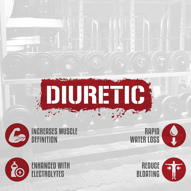 5% Nutrition Stage Ready Diuretic | Extra Strength Competition Diuretic | Fast Acting Weight Cut, Water Retention & Bloat Relief | Natural Formula W/Dandelion Root, Shavegrass, Uva Ursi (60 Pills)