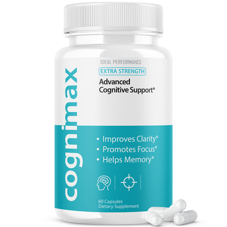 Cognimax, Nootropic Focus & Memory Support Supplement for Cognitive Health (60 Capsules)
