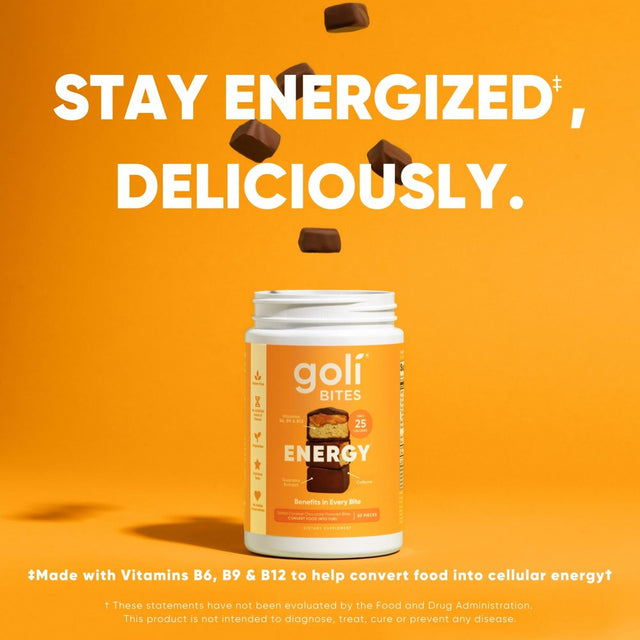 Goli Nutrition Energy Bites, Salted Chocolate Caramel, 30 Count