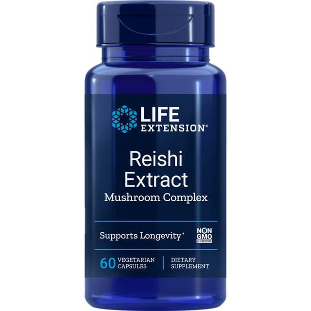 Life Extension Reishi Extract Mushroom Complex 60 Veg Caps