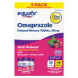 Equate Omeprazole Delayed Release Coated Tablets 20 Mg, Wildberry Mint, 14 Count, 3 Pack