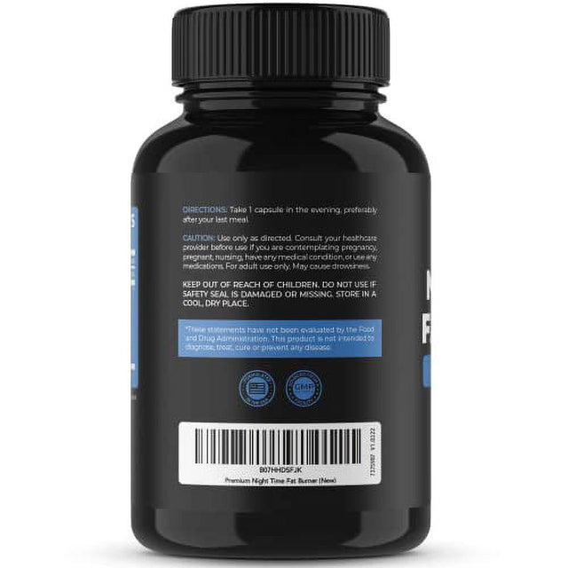 Night Time Weight Loss Pills to Reduce Belly Fat | Melatonin Sleep Aid | Appetite Suppressant & Fat Burner by Nobi Nutrition