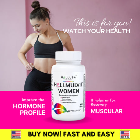 HALLMULTIVIT Women - Women'S Multivitamin - Energy & Vitality - 60 Tabs