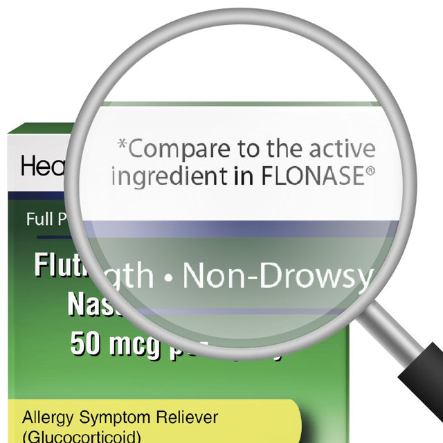 Healtha2Z® Fluticasone Propionate Nasal Sprays, 24 Hour Allergy Relief,120 Sprays, 0.54 Fl Oz
