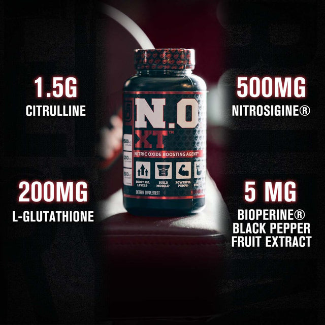 Jacked Factory N.O. XT - Nitric Oxide Boosting Supplement for Muscle Growth, Pumps & Energy - 90 Count